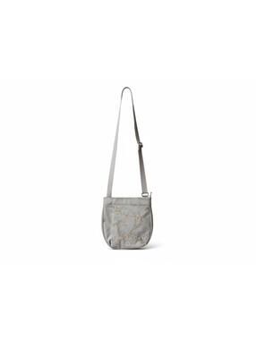 Haiku Gray Embroidered Crossbody Bag (9.5"× 2"× 10")